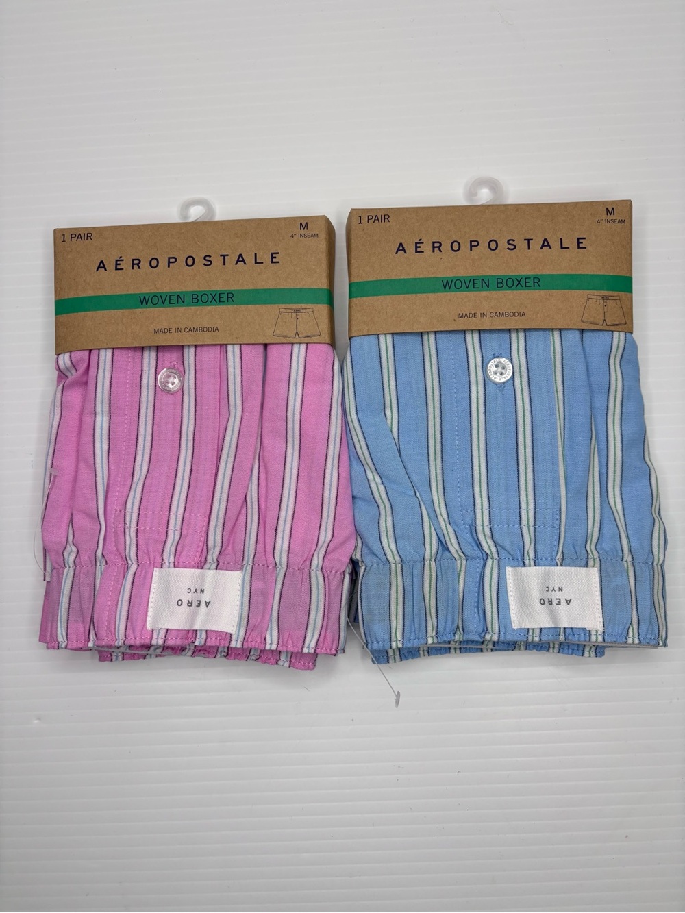 Aeropostale Men’s Woven Striped Boxers